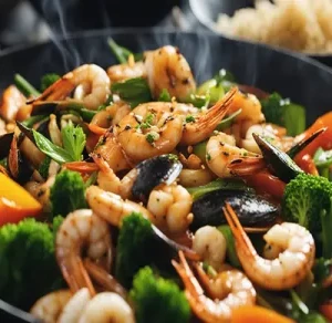 Mixed Seafood Sizzling